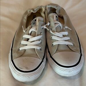 Converse Women's Sneakers in Beige and White